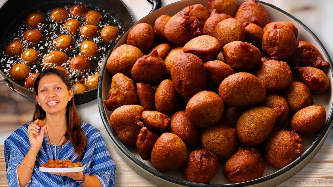 Gulgule Recipe | गेहूँ के आटे से और गुड़ से बनाये सॉफ्ट गुलगुले | Ramadan Recipe | Kabitaskitchen
