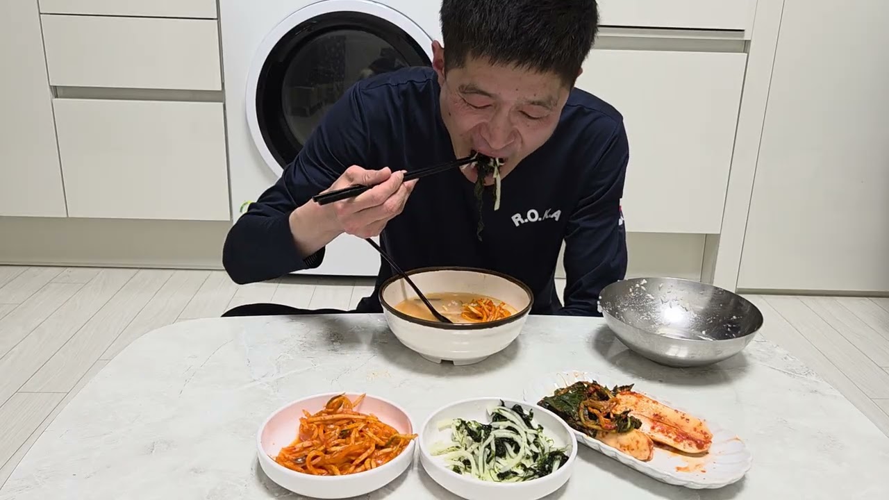 퇴근 후 집밥 먹방