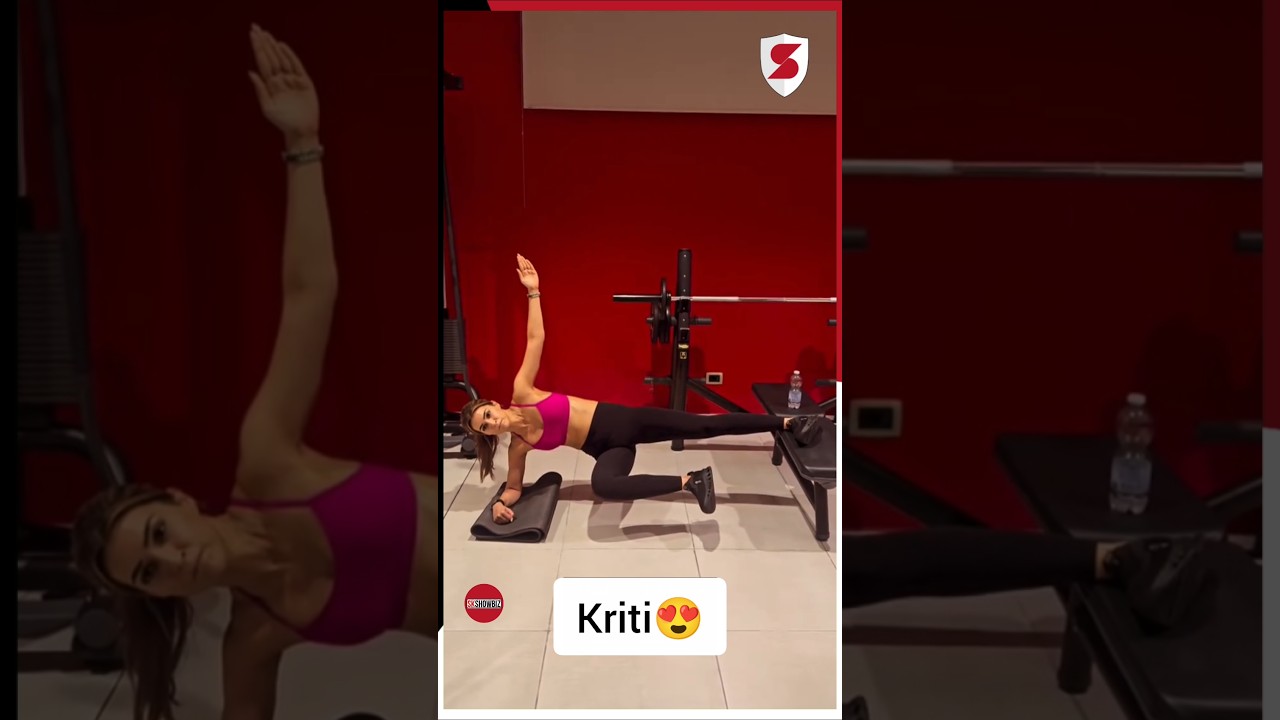 Kriti Sanon Doing Gym Workout 🔥 #kritisanon #bollywood #gym | SKShowbiz