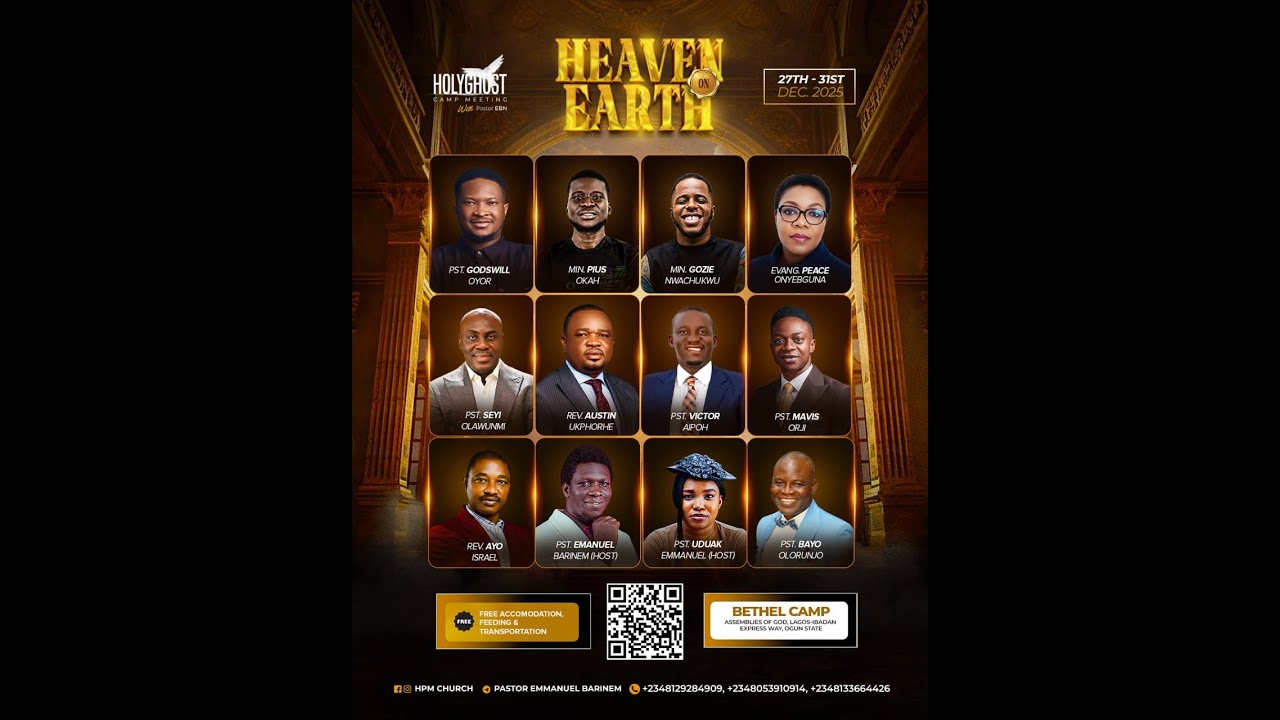 HEAVEN ON EARTH || HOLYGHOST CAMP MEETING WITH PASTOR EBN ||DAY 3 MORNING SESSION || 29TH DEC 2025