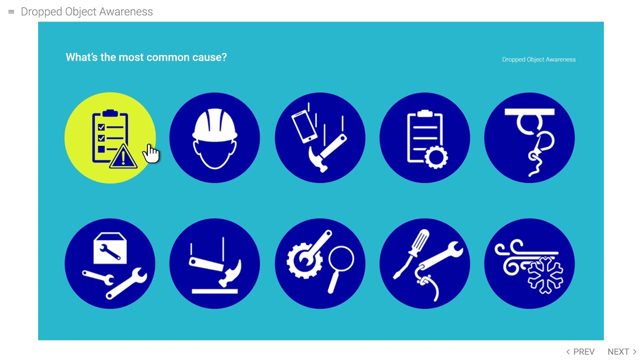 Dropped Object Awareness e-learning