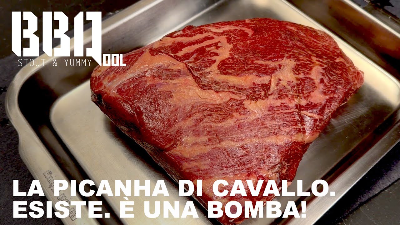 La picanha di cavallo allo spiedo. Un taglio straordinario