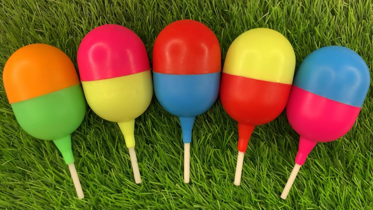 New Glitter Rainbow Lollipop Candy I Cutting| ASMR | Satisfying Video 