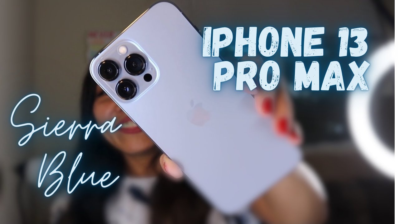 🍎 iPhone 13 Pro Max- Sierra Blue Unboxing and Accessories+ Set Up | Maureen Scott