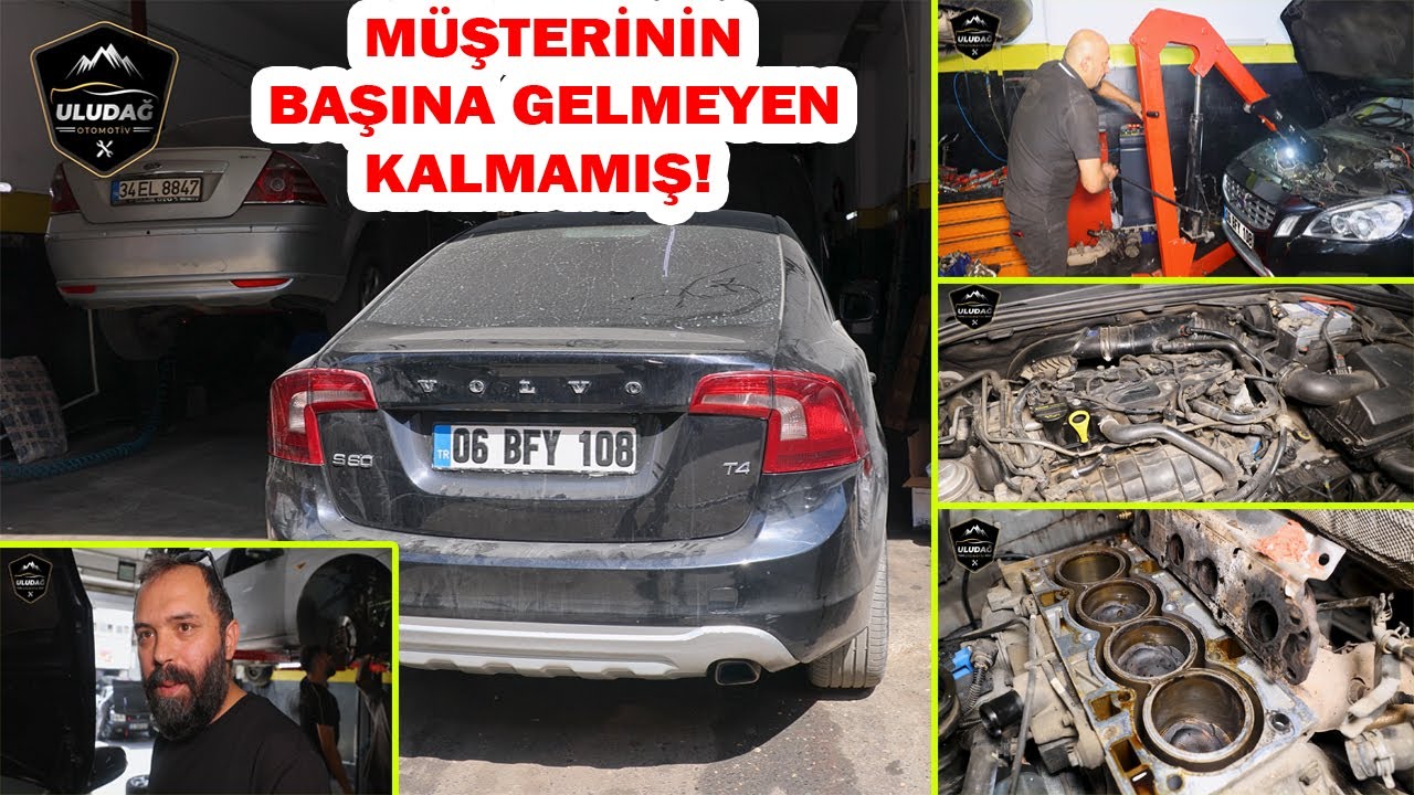 RADYATÖR PATLATAN ARABANIN MOTORU YANMIŞ! (2011 Volvo S60 1.6 Ford Motor Rektifiye | Silindir Kapak)