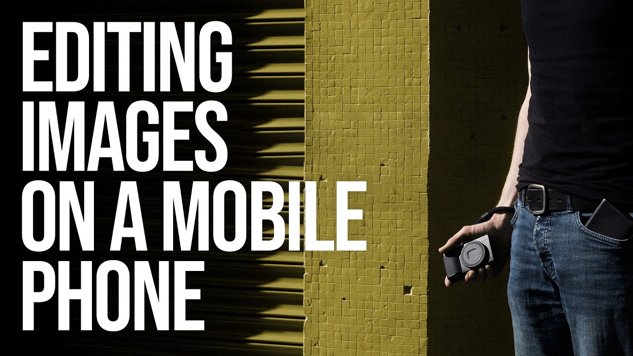 Редактирование изображений на мобильном телефоне с помощью приложений (Минималистичная уличная фо...