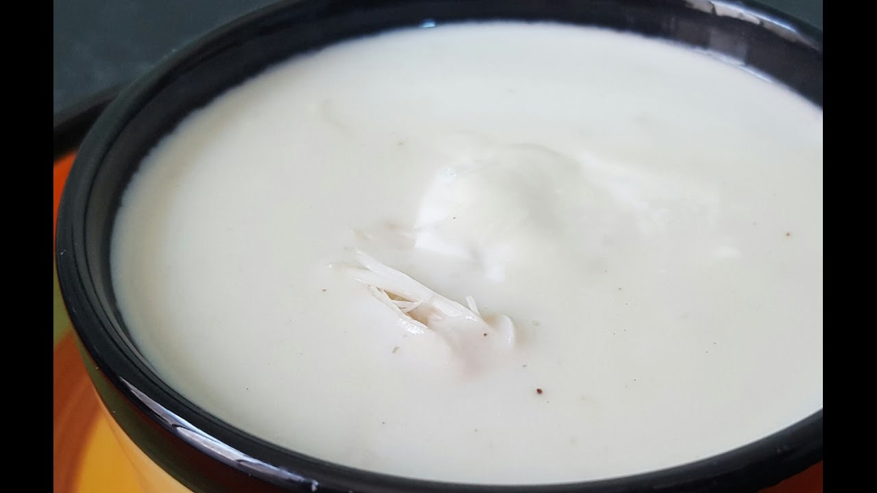 شوربة كريمة الدجاج شيف مرتضى سعيد