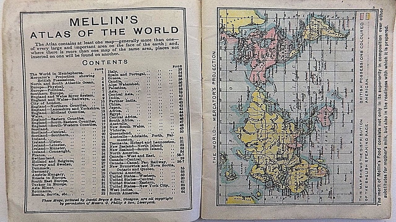 [ASMR] 1905 Atlas of the World (Soft Spoken)