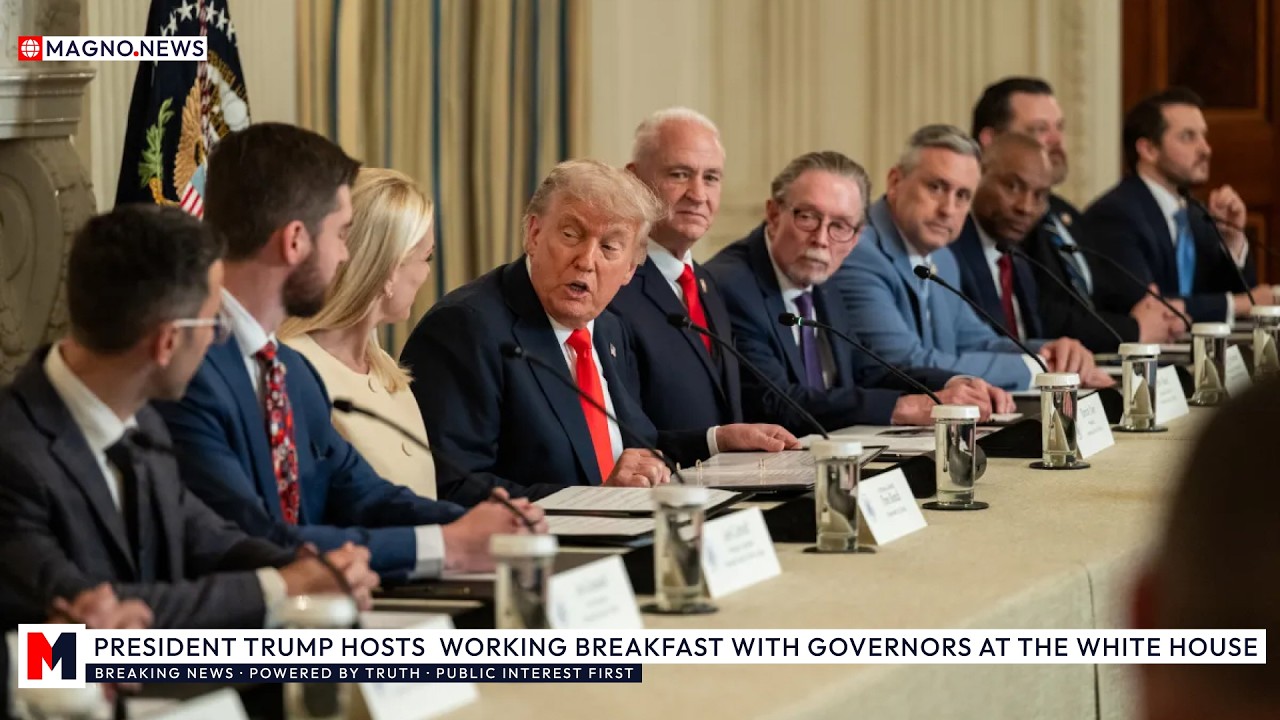 🇺🇸 President Donald Trump Hosts Working Breakfast with Governors at The White House [LIVE]