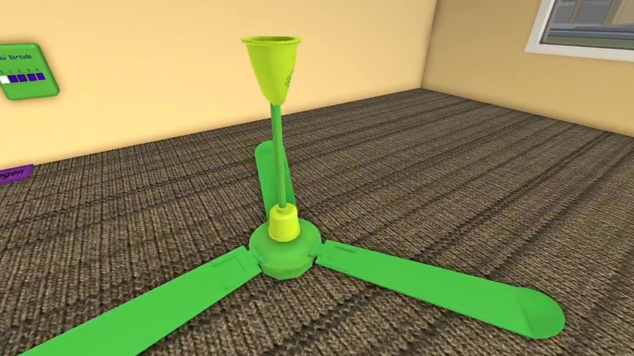 Roblox Fan Video: CEILING FAN FALLS DOWN