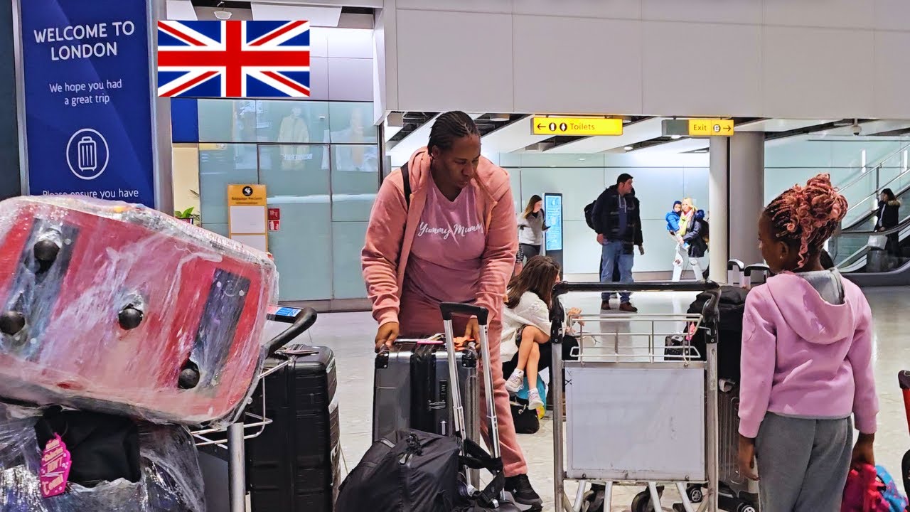 FINALLY! OUR OVER 21 HOURS TRIP TO THE UK 🇬🇧 Reuniting with my Husband