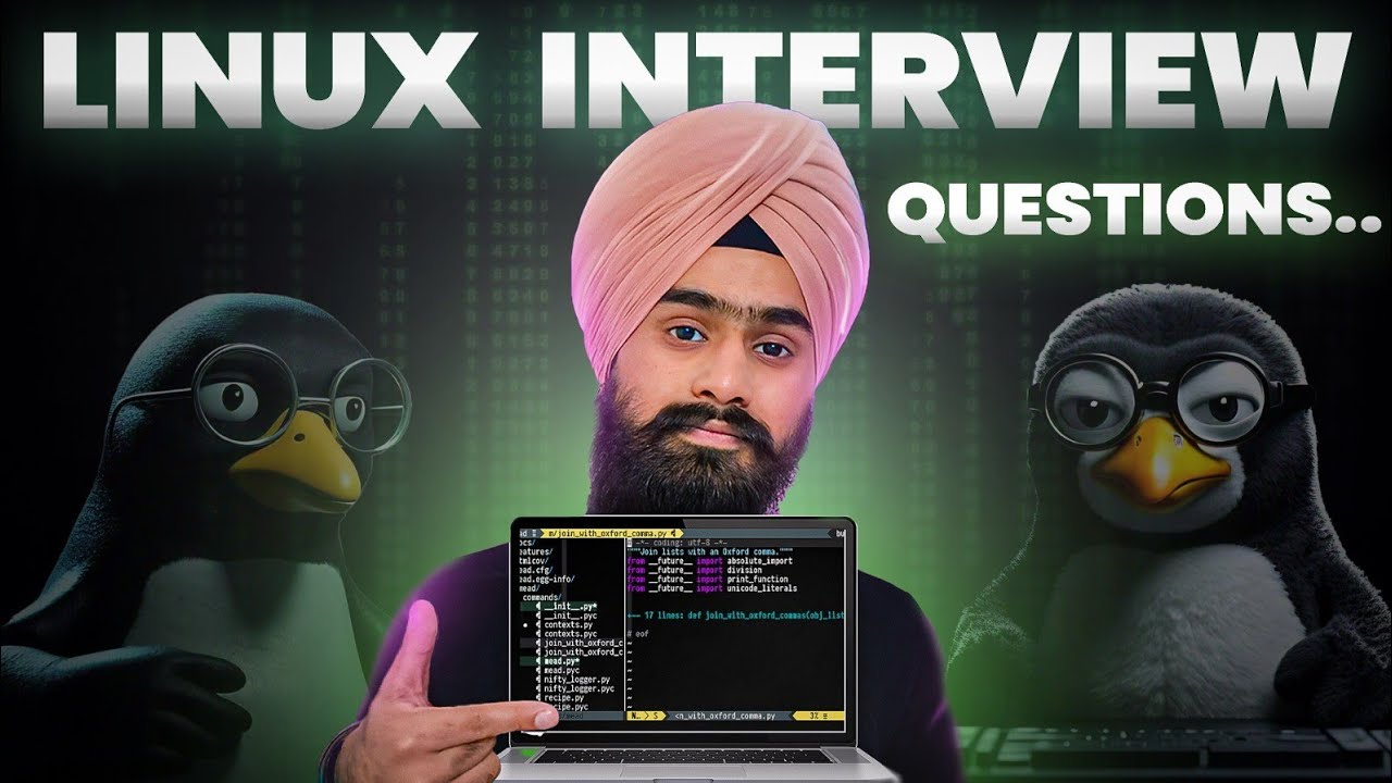 Most Asked Linux Interview Questions for Freshers - Linux Interview Preparation 2024 #devops #linux