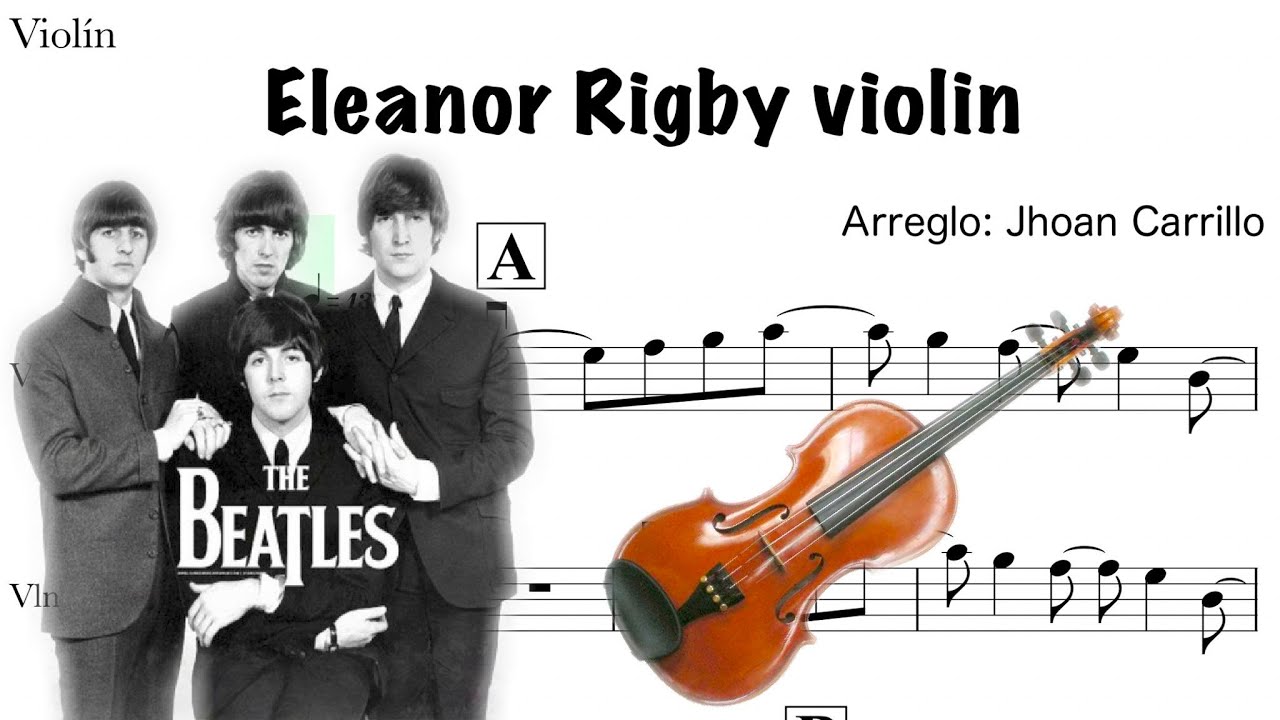 Eleanor Rigby - violin sheet - partitura para violín.