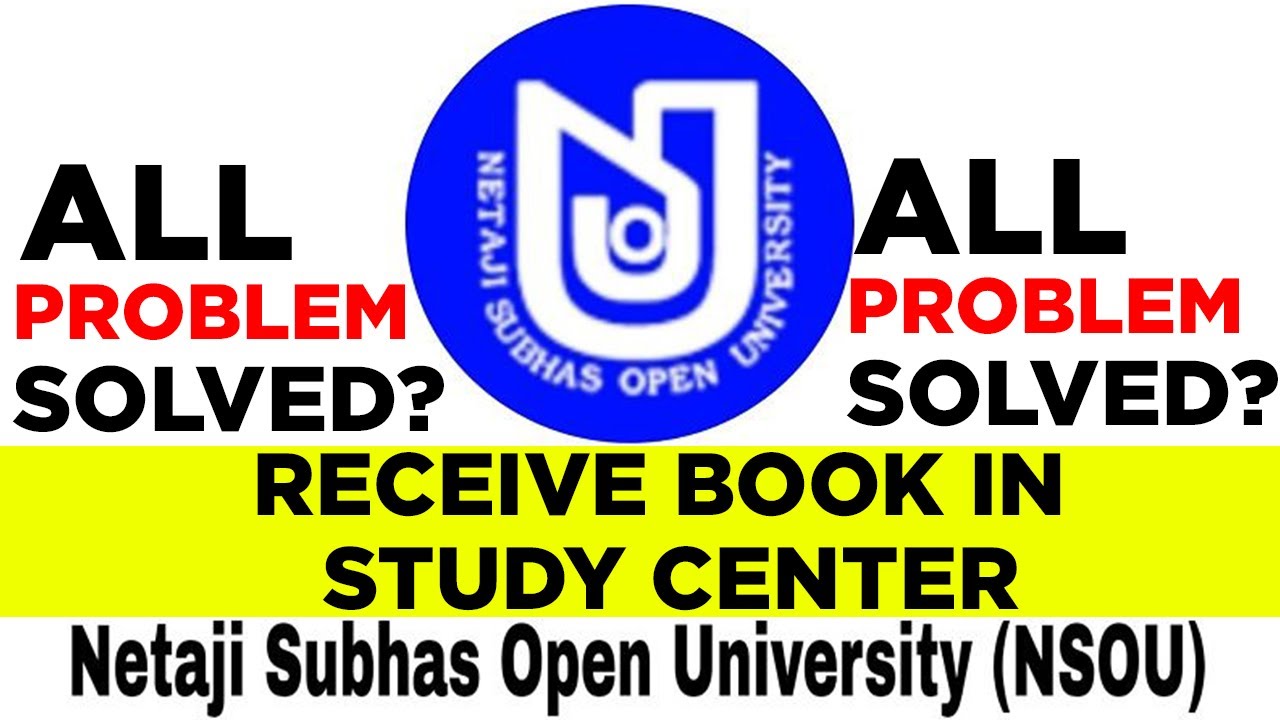 Receive book in Study Center | NSOU 2021 | Netaji Subhas open University | Problem Solved