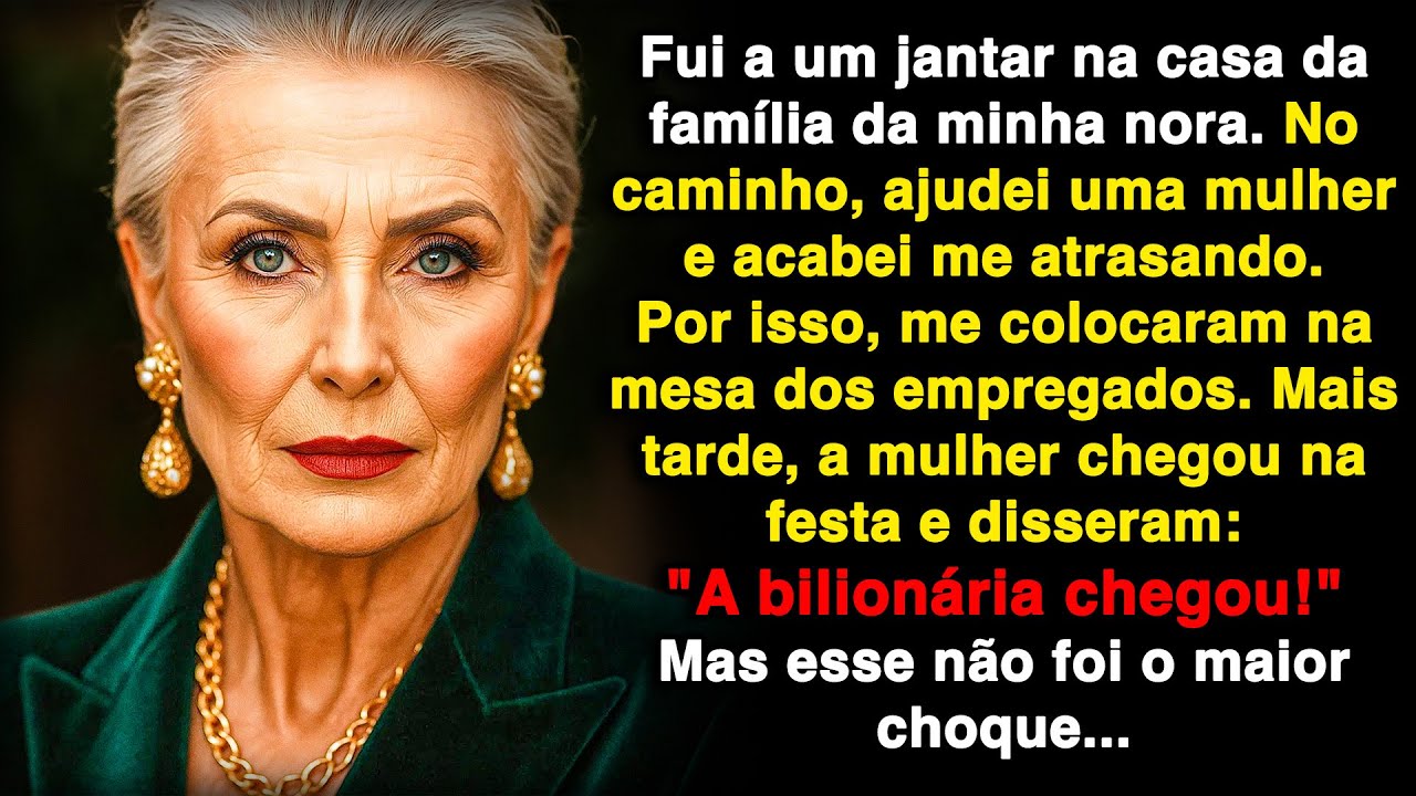 Cheguei atrasada no aniversário do sogro porque ajudei uma bilionária!