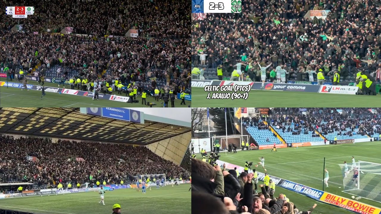 INSANE LIMBS - PURE CINEMA | Every Angle Of Araujo 97th Minute Winner | Kilmarnock 2-3 Celtic 
