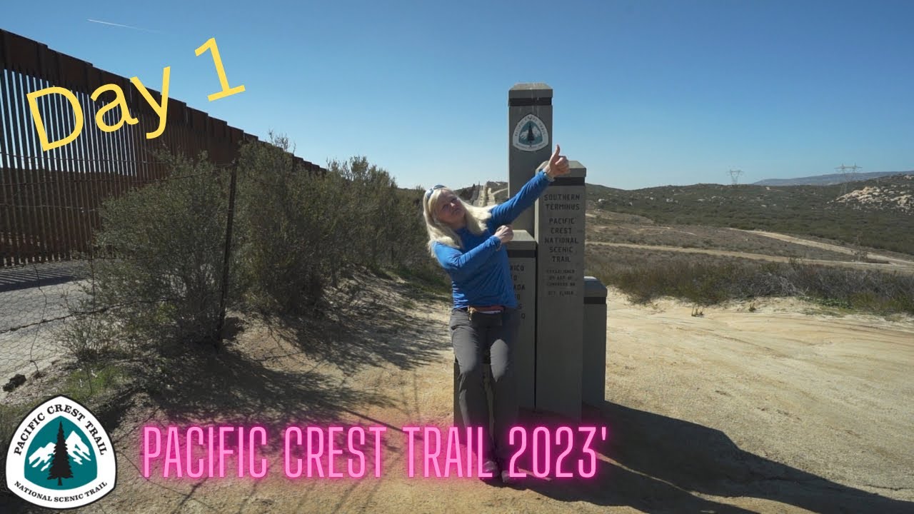 Pacific Crest Trail thru hike 2023' Day 1  - Campo to tent site #backpacking #hiking  #camping