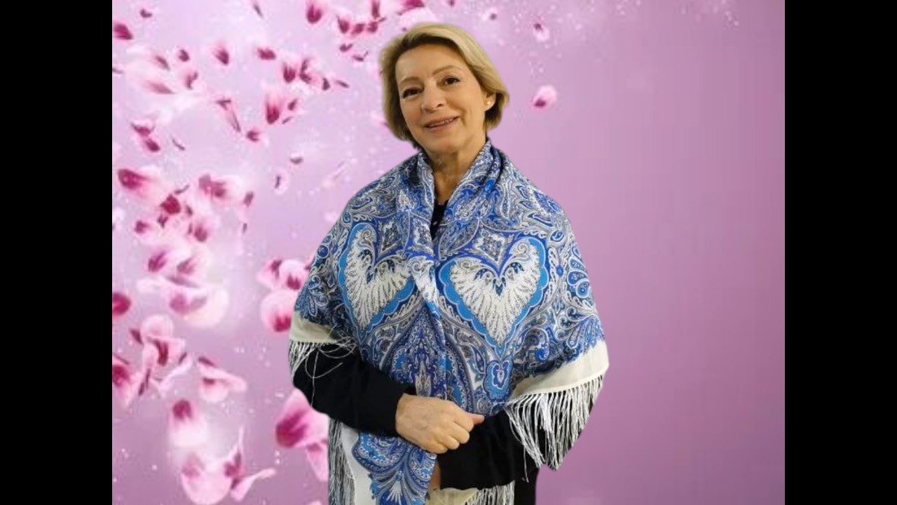 Розовая  метель 💮💮💮Павловопосадские платки в Минске - Светлана