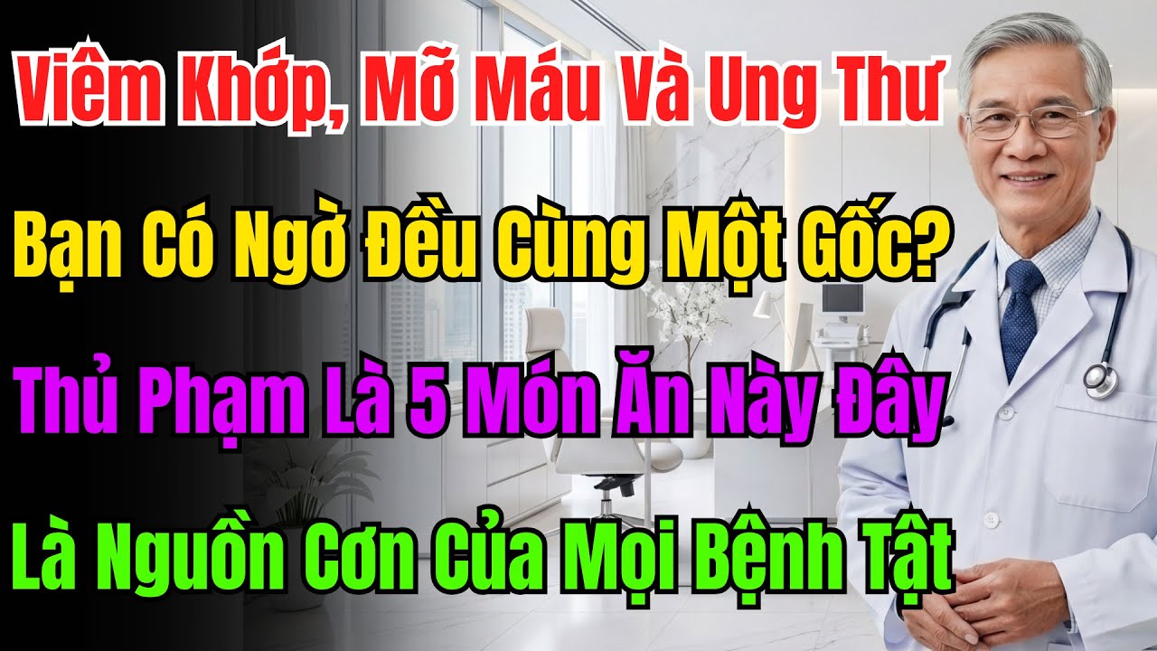Ung Thư, Tam Cao, Viêm Khớp Chung 1 Gốc? Thủ Phạm Là 5 Thực Phẩm Gây Viêm Bạn Ăn Mỗi Ngày!