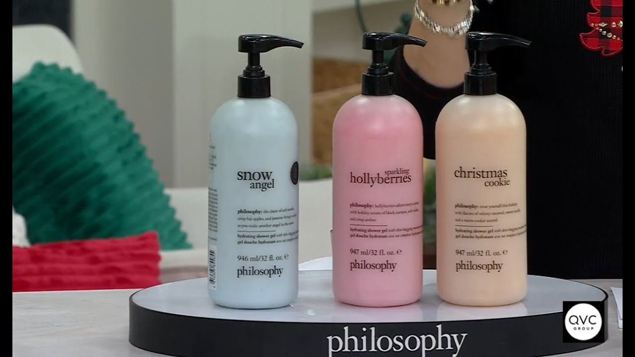 philosophy 32oz enchanted holiday shower gel trio | QVC