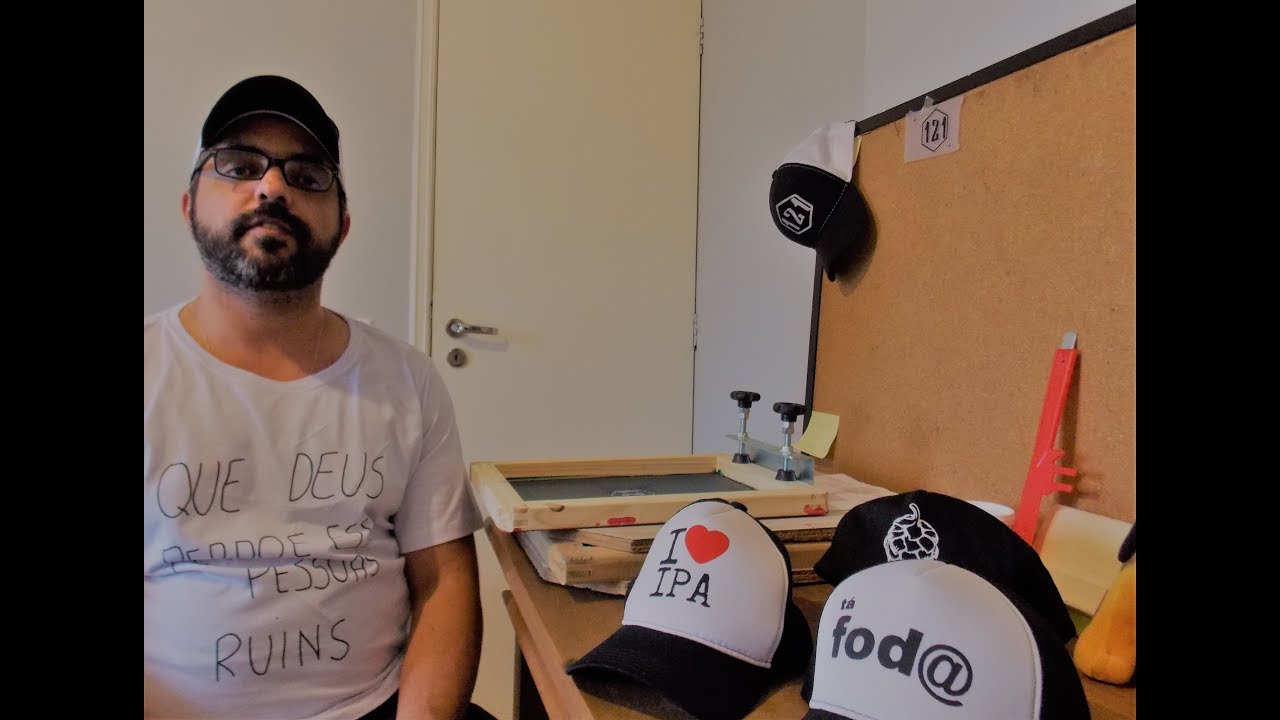 Estampando boné de maneira fácil!