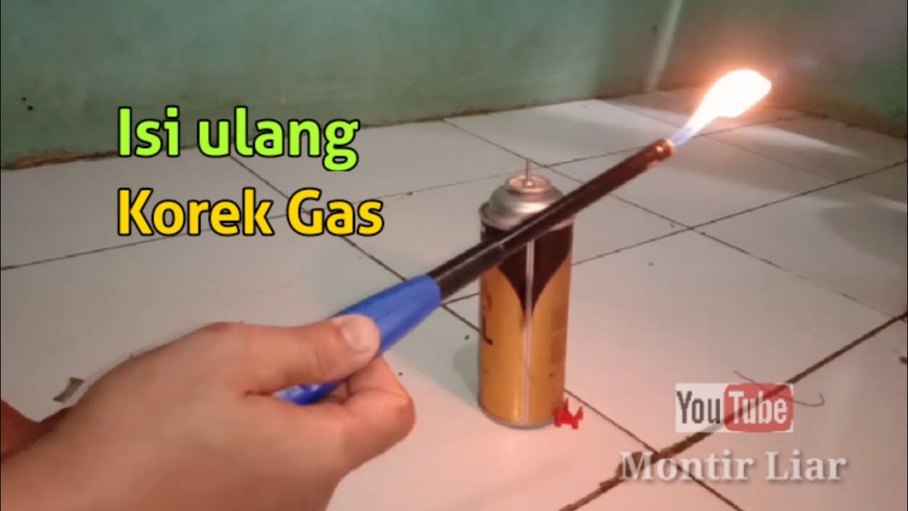 Cara isi pemantik kompor gas | Cara isi korek gas tanpa lubang pengisian