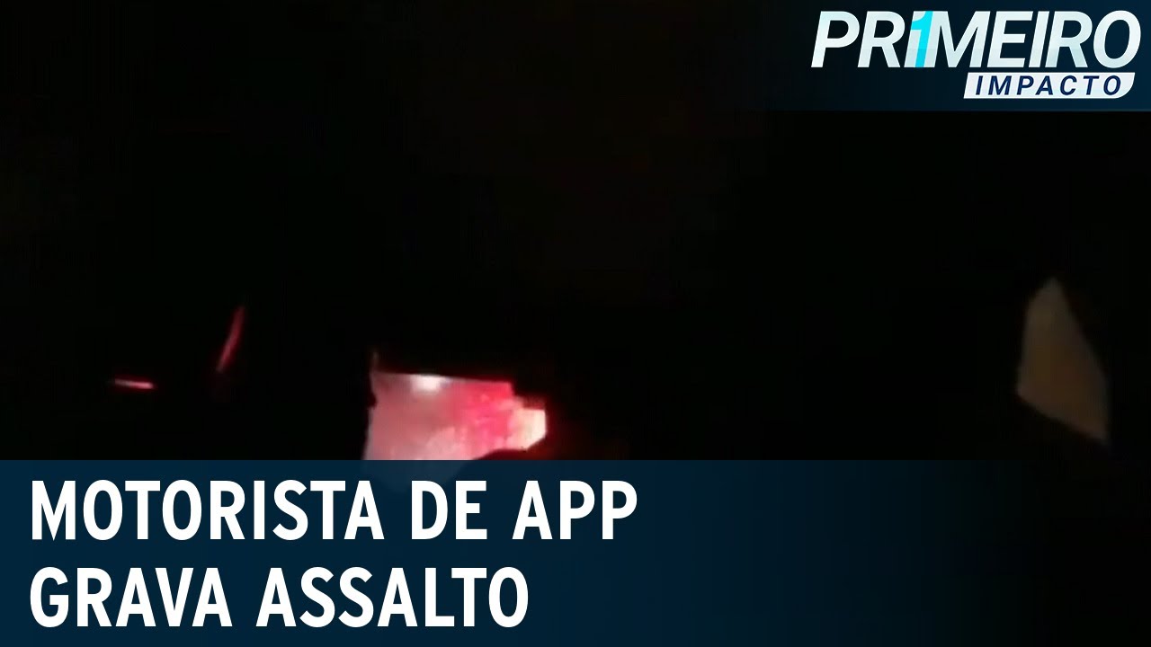 Motorista de app grava assalto e tem reação inesperada | Primeiro Impacto (07/04/22)