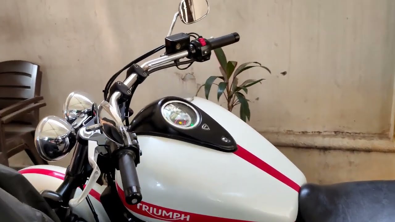 Triumph Thunderbird Storm 1700cc White Colour Idling Sound 🔥