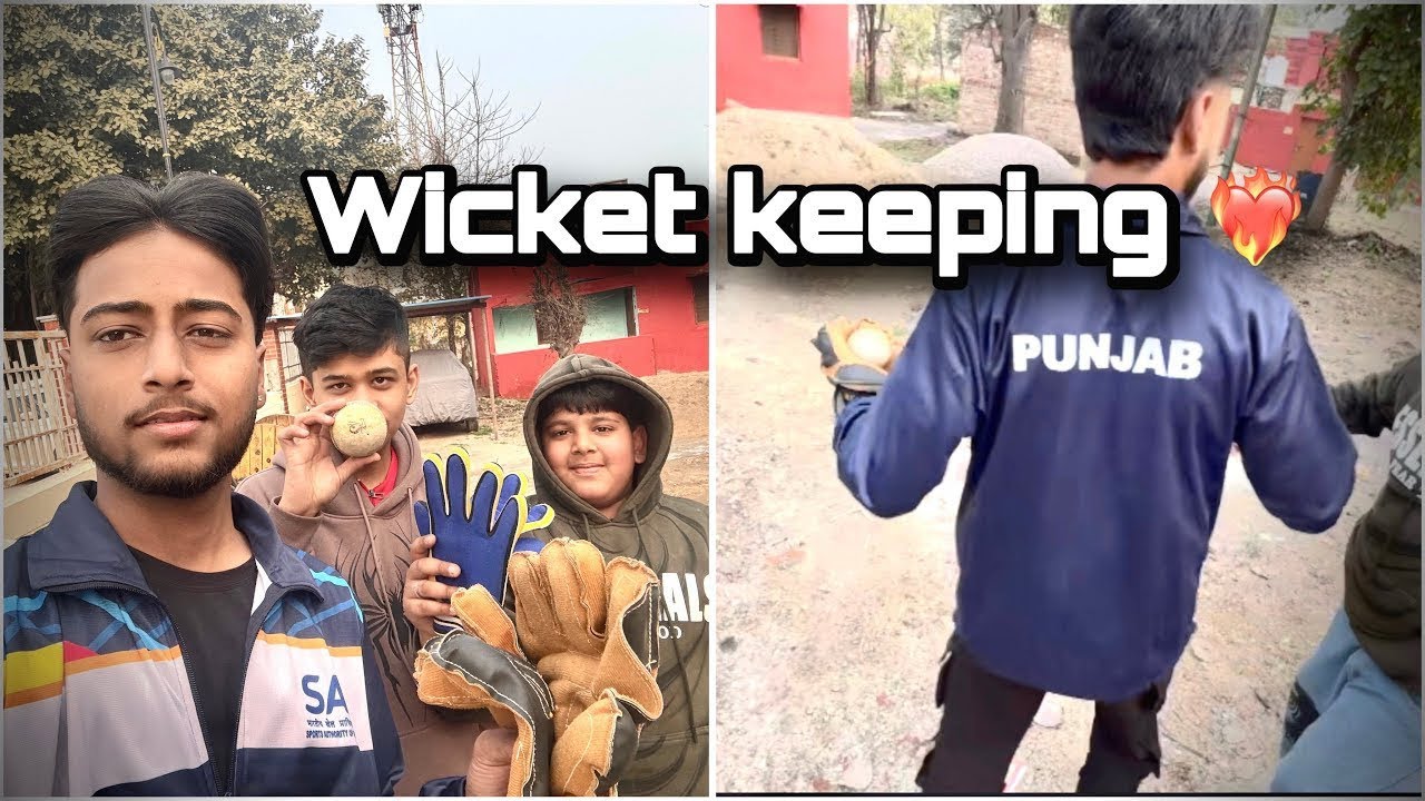 Wicket keeping practice session ❤️‍🔥
