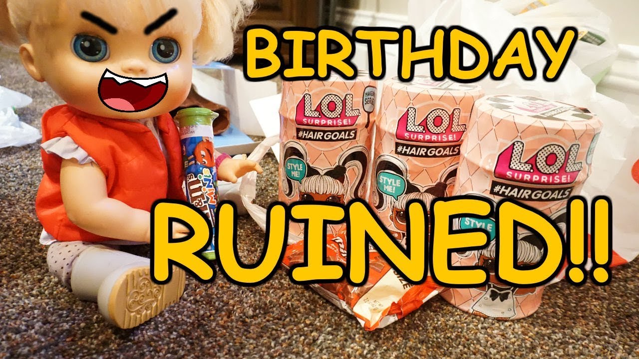 BABY ALIVE Pumpkins Birthday Gets Ruined!
