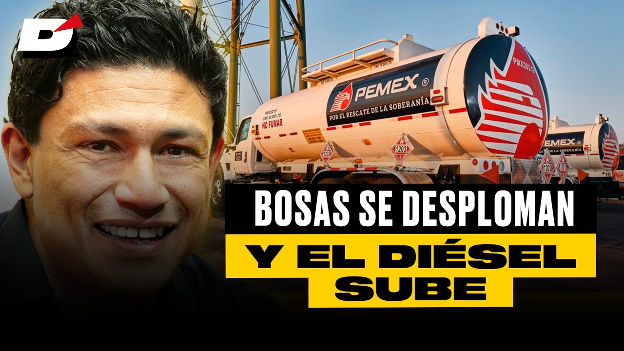 Bolsas se desploman y sube el diésel en México por tensiones del Medio Oriente