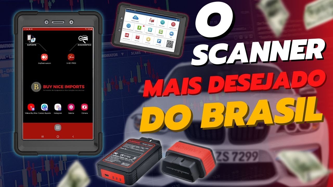 Scanner Launch X431 Pro 3 Com Motocicletas Veículos Elétricos Híbridos Caminhões