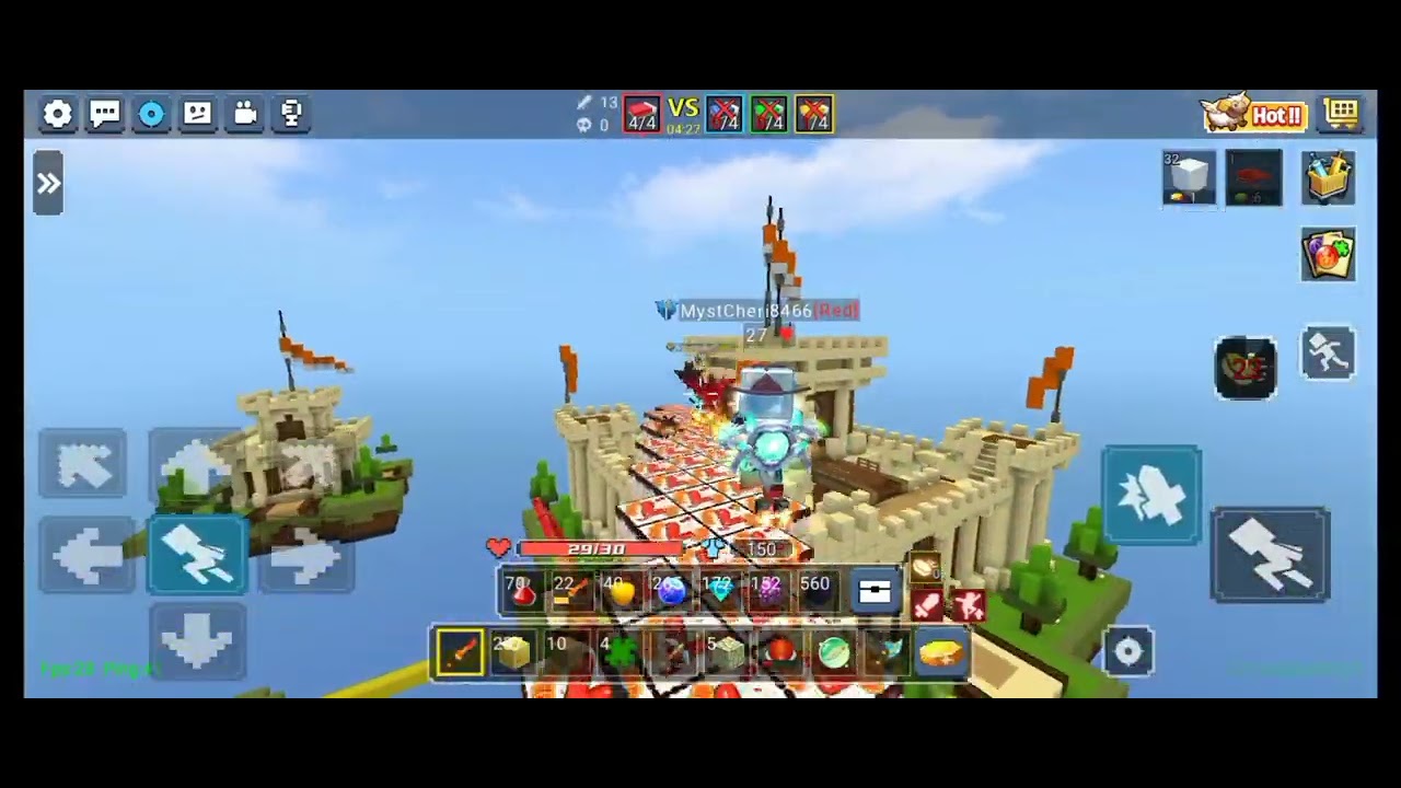 JOGANDO BED WARS NO BLOCKMAM GO !!