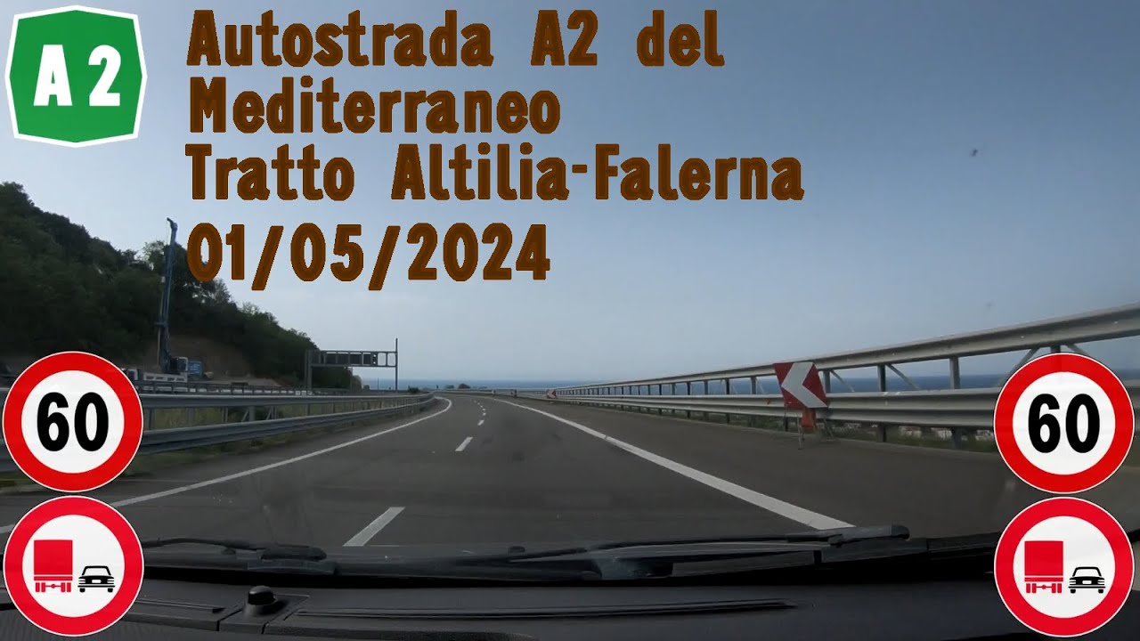 Autostrada A2 tratto Altilia-Falerna 01/05/2024