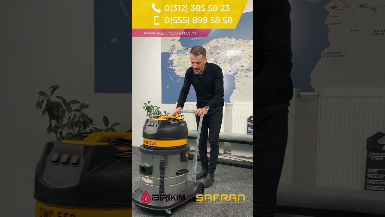 DWC 553 FULL Sanayi Tipi Üç Motorlu Süpürge Makinası #shortvideo #video