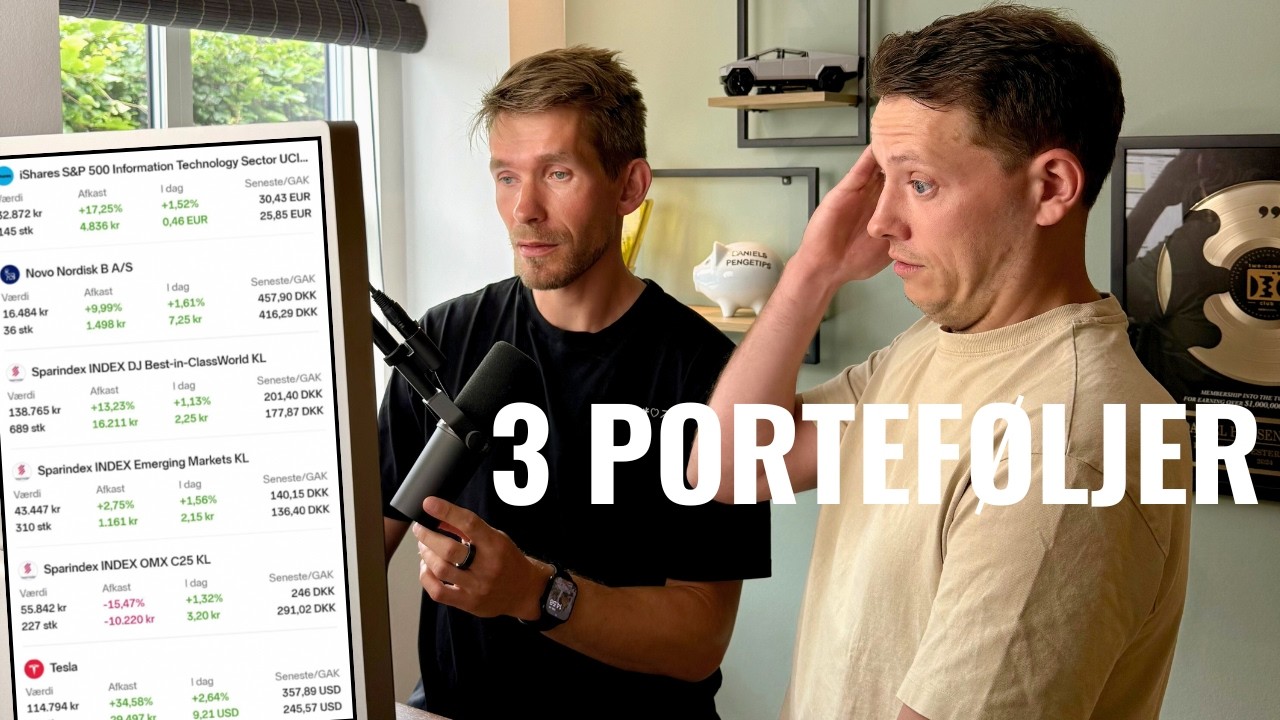 Vurderer 3 aktieporteføljer! (med Kristian Bruus)