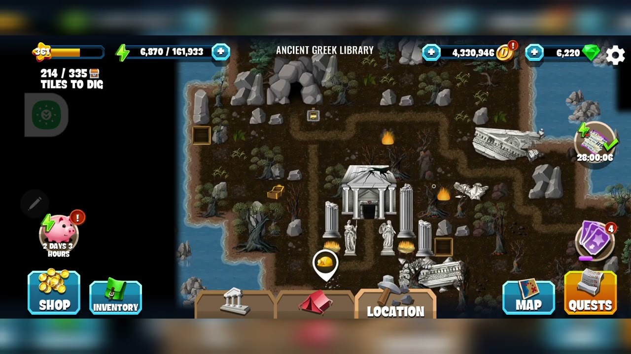 Ancient Greek Library|Meteor Mayhem Remastered|Diggy's Adventure 