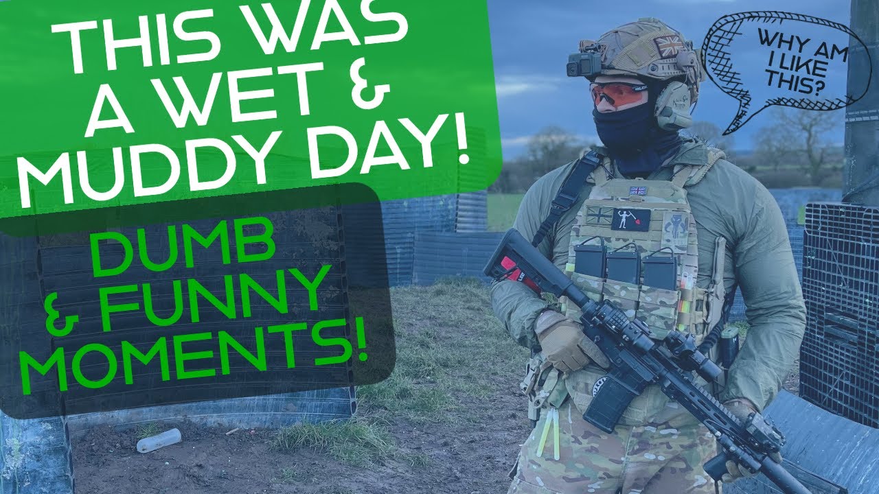 THIS Was Wet & Muddy at outpost Airsoft / Dumb and funny moments