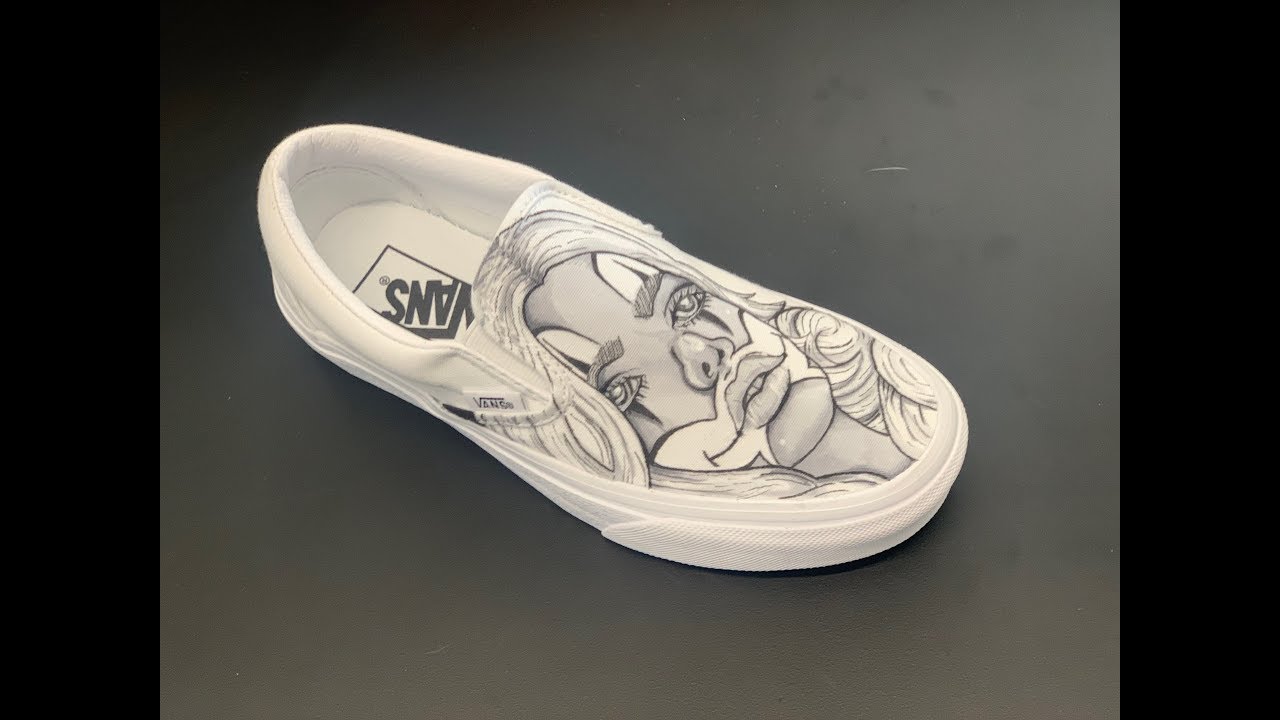 Chicano art: Copic made custom Vans time lapse: Lo-Fi music: Ink Society Illustrations