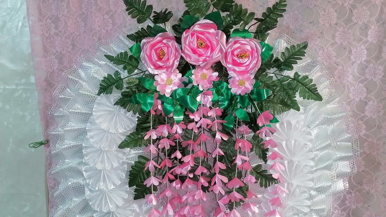 CORONA con ROSAS y FLORES de CELOCEDA pasó a paso para día de muertos
