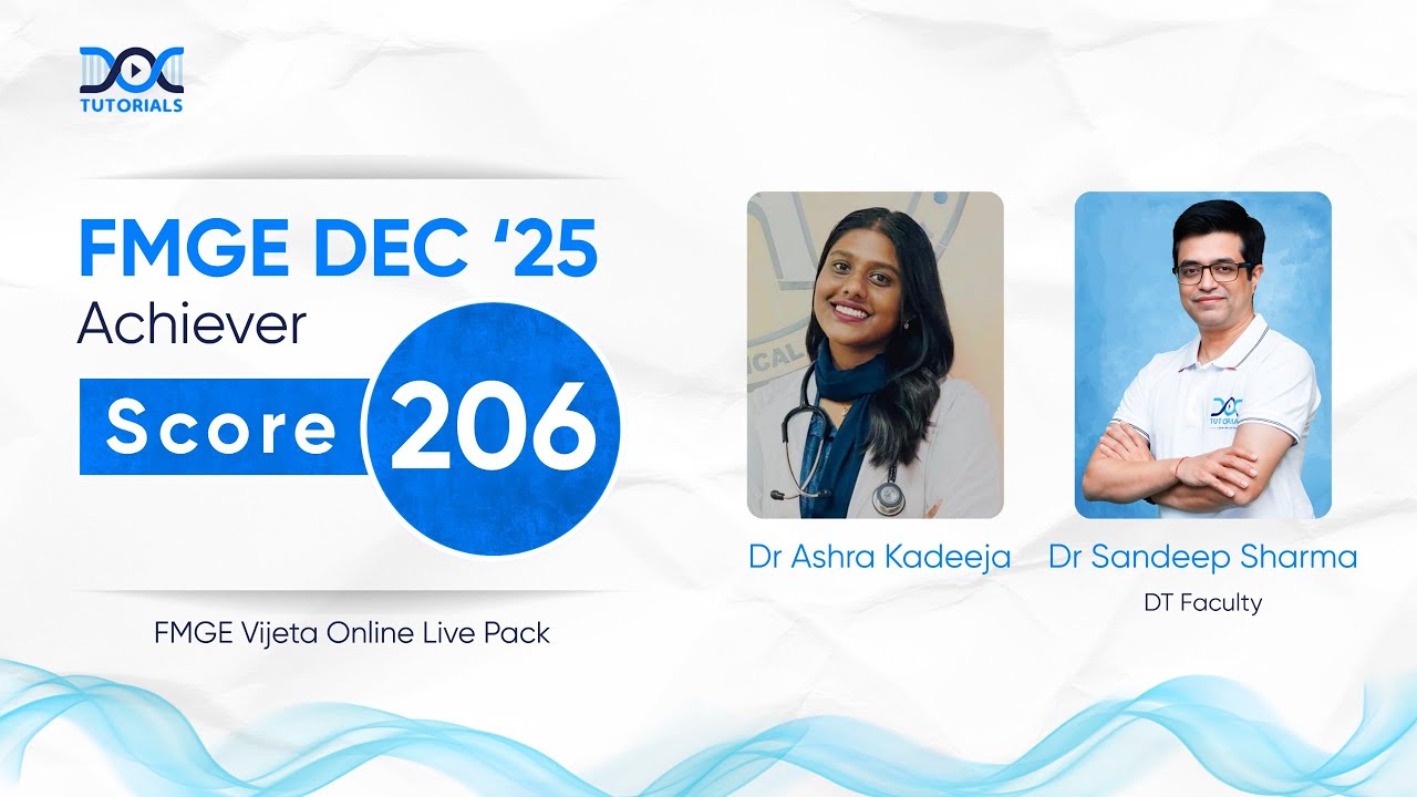 FMGE Topper’s Interview | Dr Ashra Kadeeja - Score: 206 | FMGE Dec 2025 Achiever | Dr Sandeep Sharma