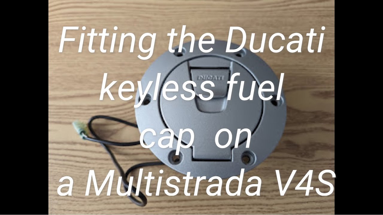 Ducati Multistrada V4S Electronic Keyless Fuel Filler Cap