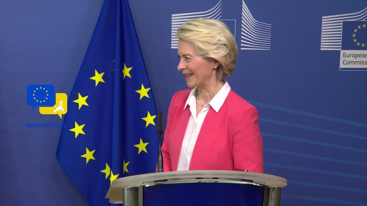 President von der Leyen EU debates with Evika Siliņa, Latvian Prime Minister in Brussels