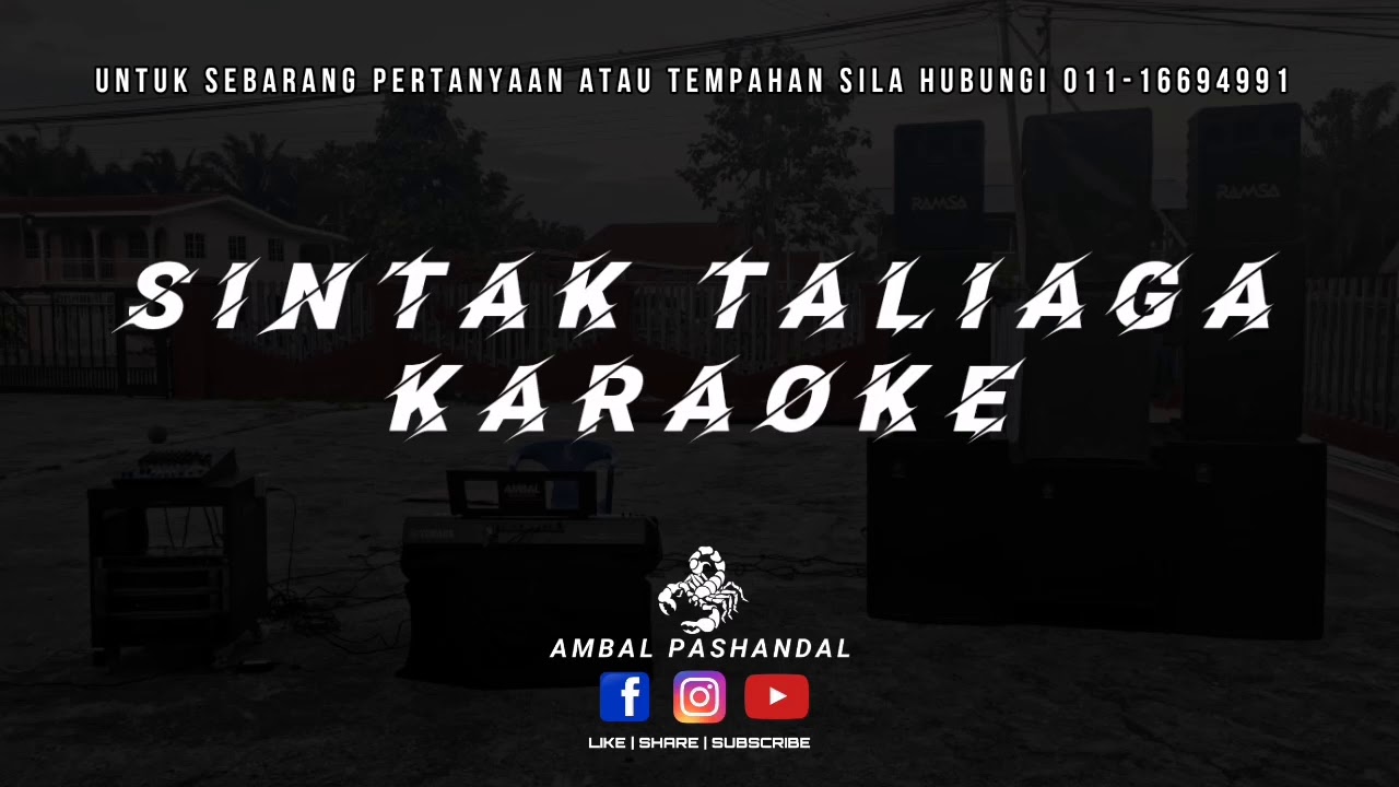 SINTAK TALIAGA KARAOKE TANPA VOKAL | LAGU BAJAU IGAL IGAL