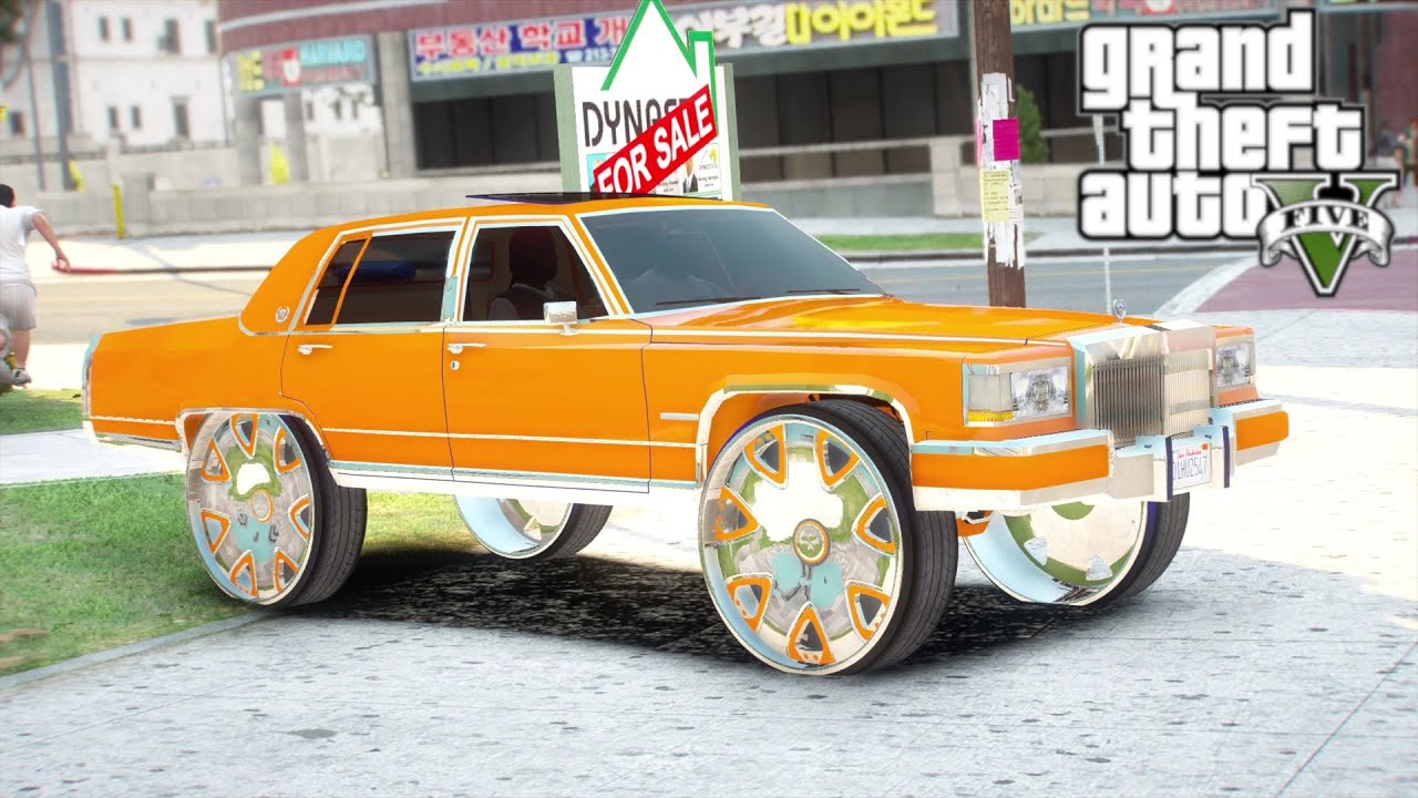 CANDY ORANGE CADILLAC ON FLOATERS! GTA 5 REAL STREET HUSTLER DAY10(SEASON1)