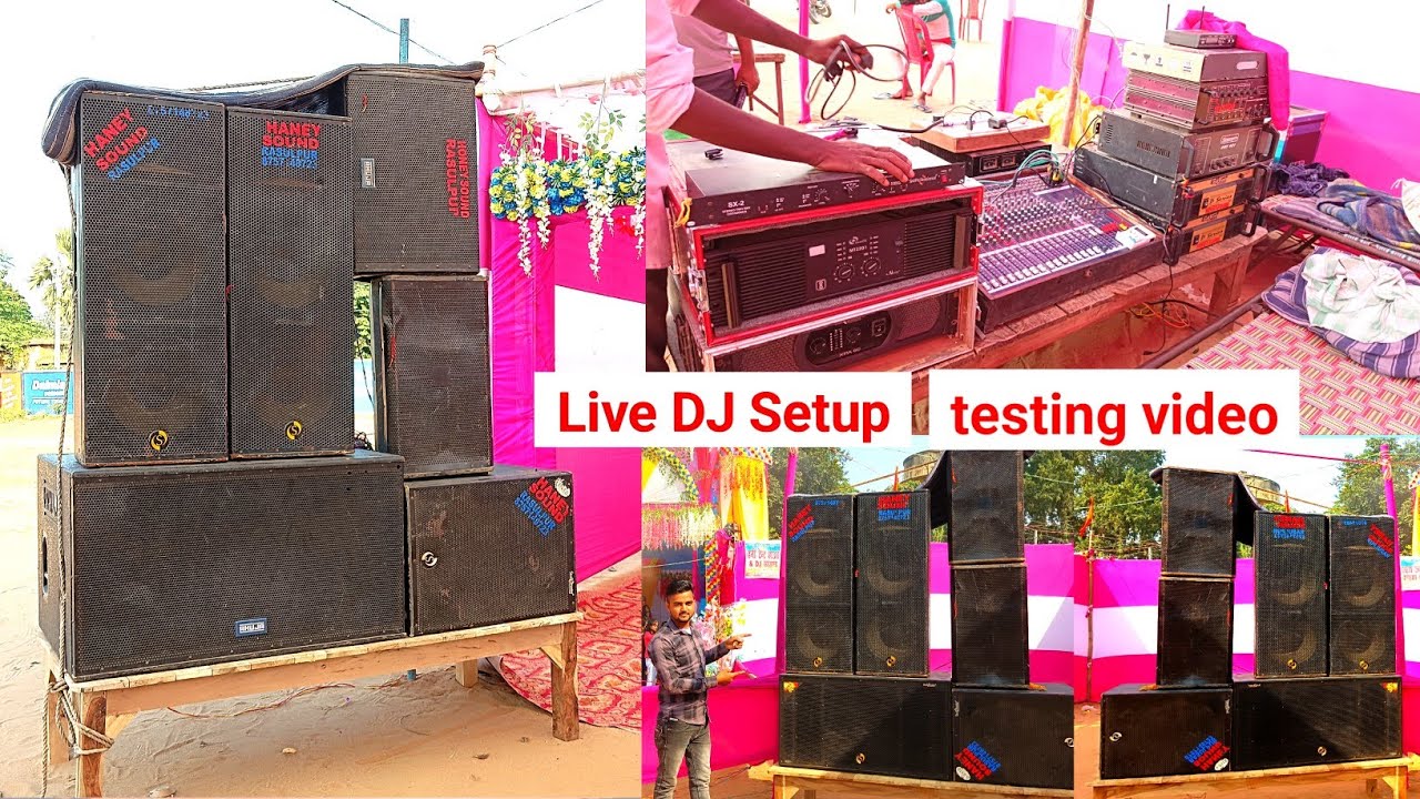 Live DJ setup testing video live program DJ setup Dj Tech Bihar