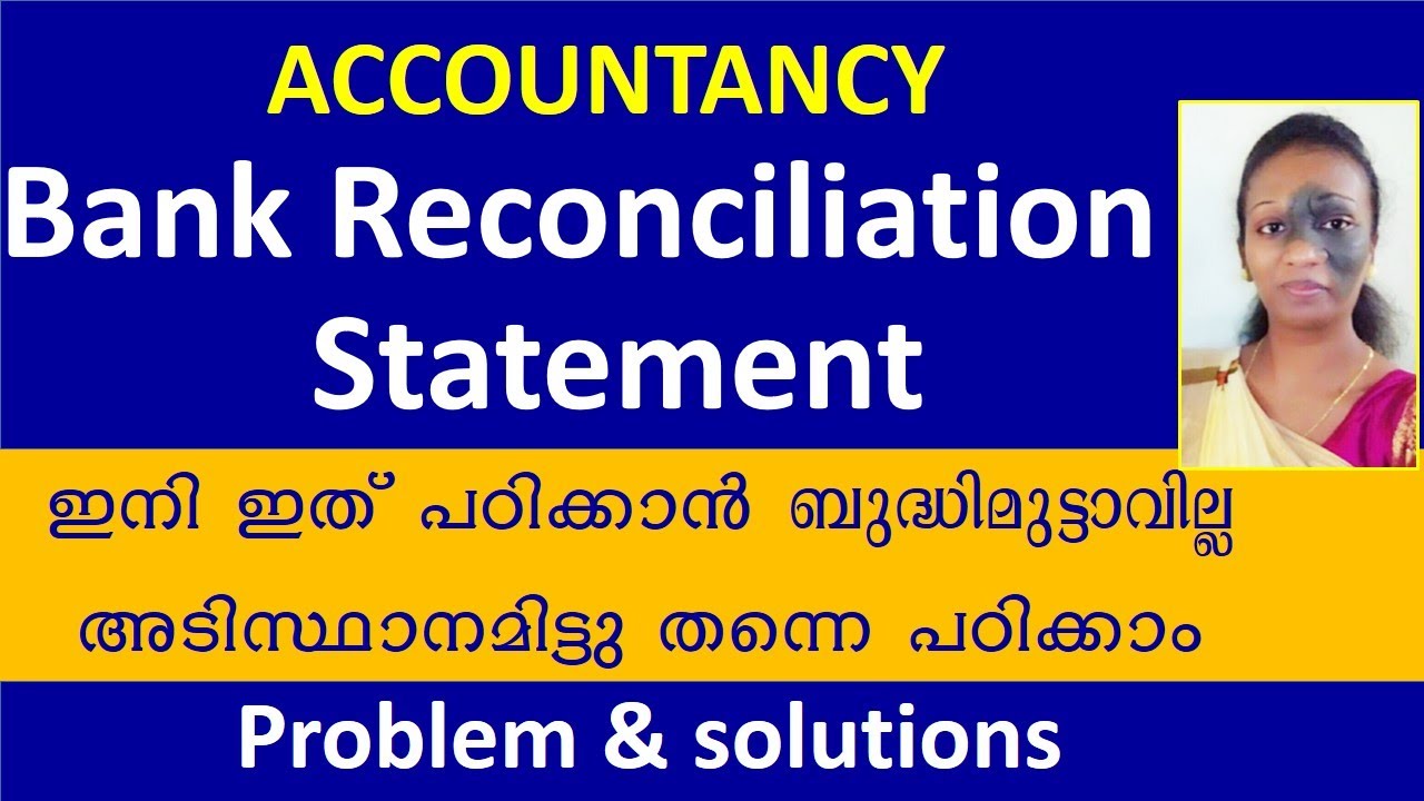 Bank Reconciliation Statement in malayalam