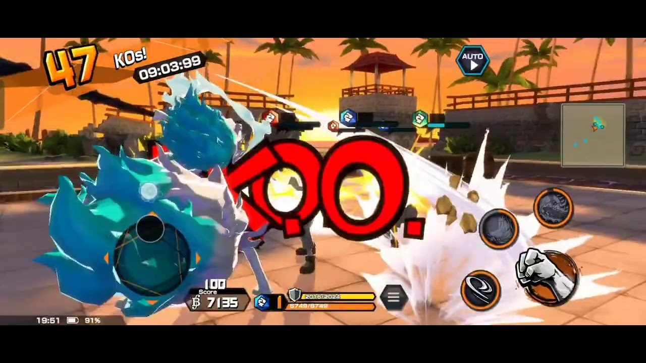 Okuchi-no-Makami Yamato Survival 100 Gameplay | One Piece Bounty Rush
