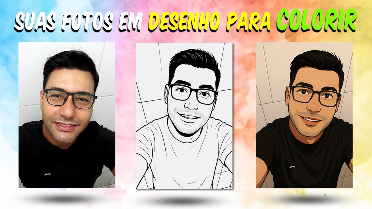 Transforme suas fotos em desenho para colorir | Imagem para colorir