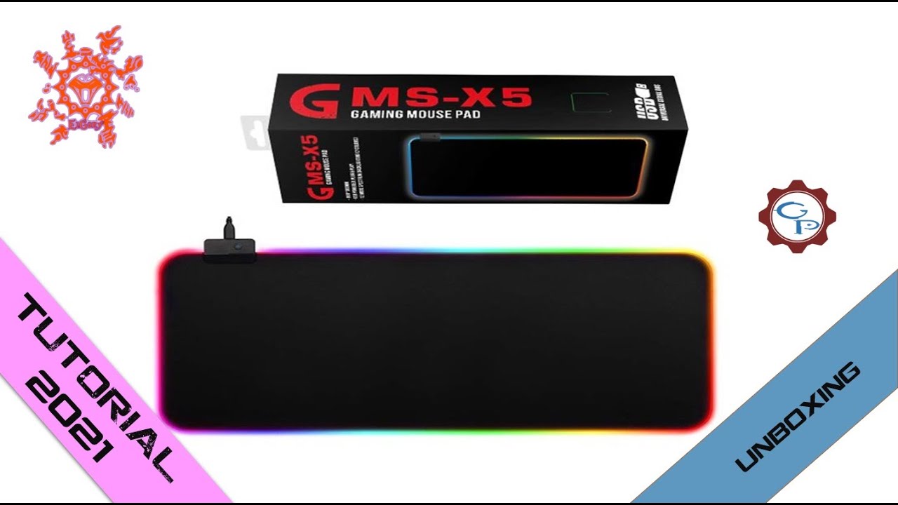 Gms-x5 Gaming Mouse Pad Con Luces Rgb 🎁 UNBOXING 🎁 📺 ElGaryMX 📺